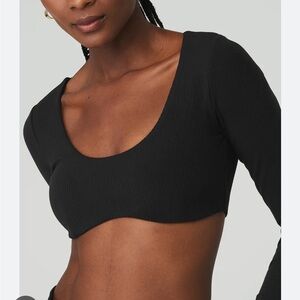 ALO Yoga Black Crop Top